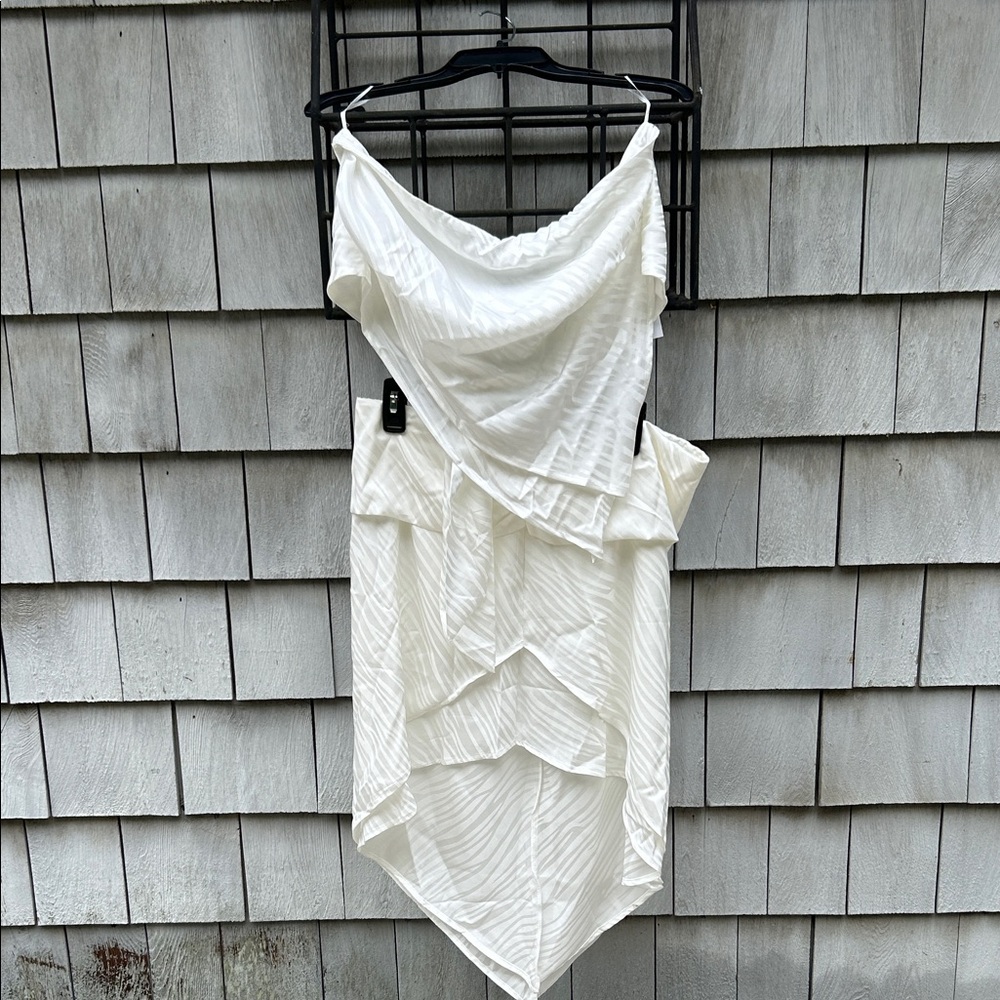12th Tribe Asymmetrical White Dress